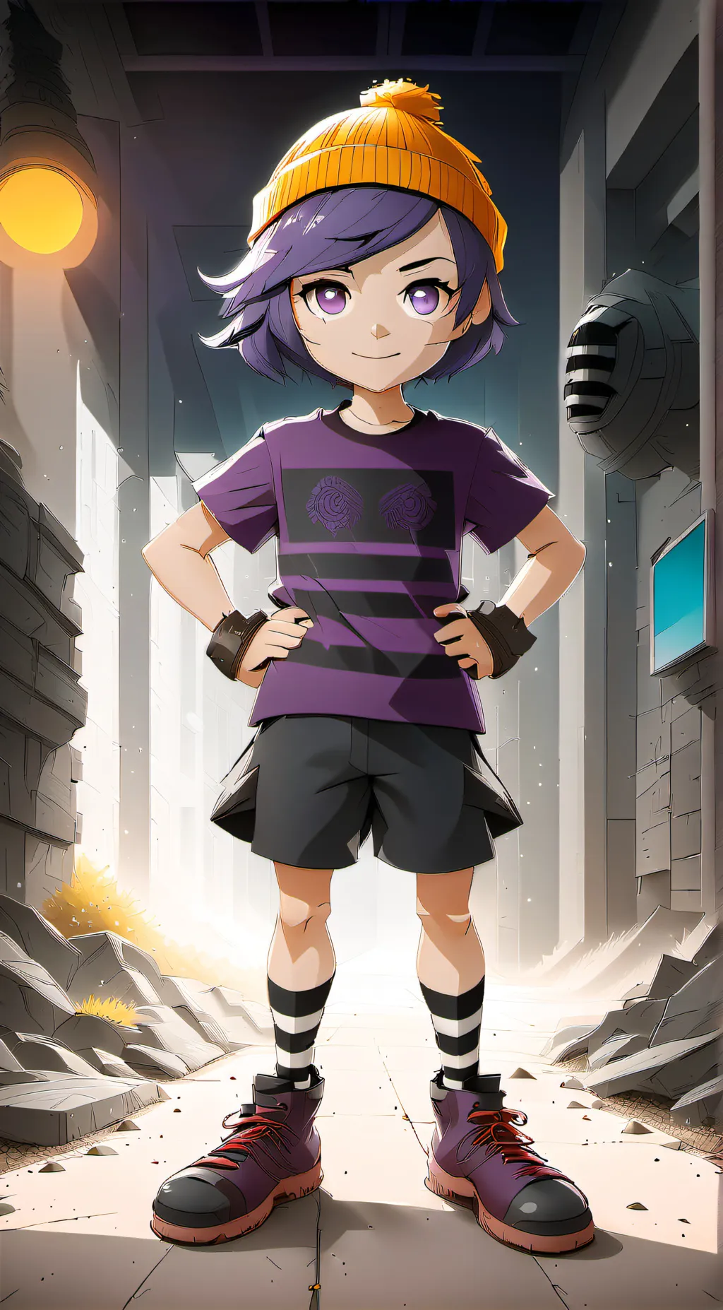 ai character: uzi background