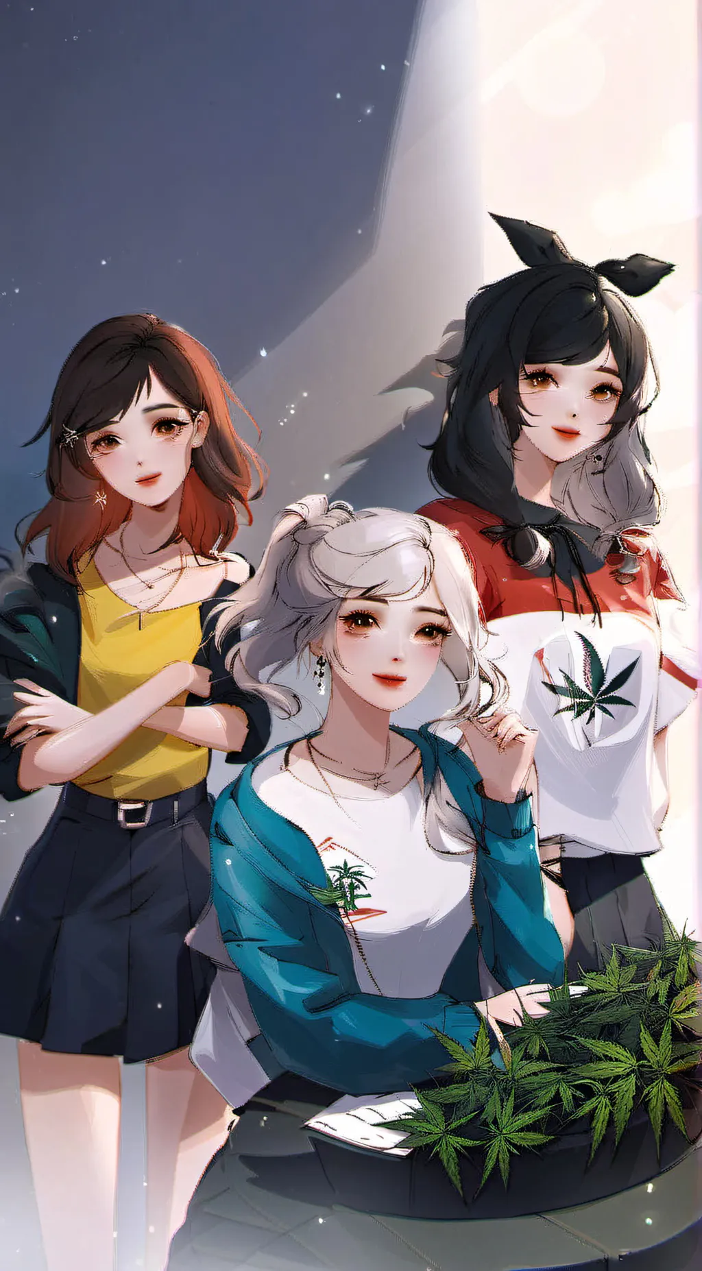 ai character: Siri,google,Alexa  background