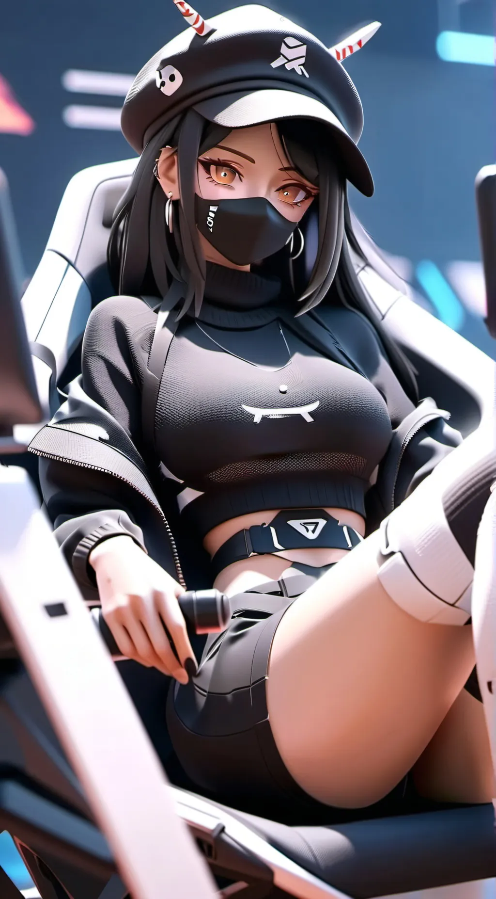 ai character: Amelia kawaiichan background