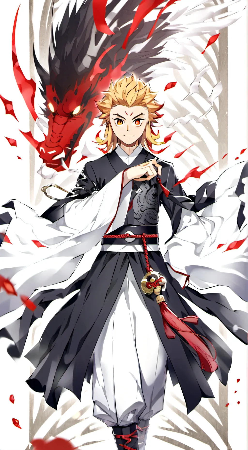 ai character: Rengoku kyojuro background