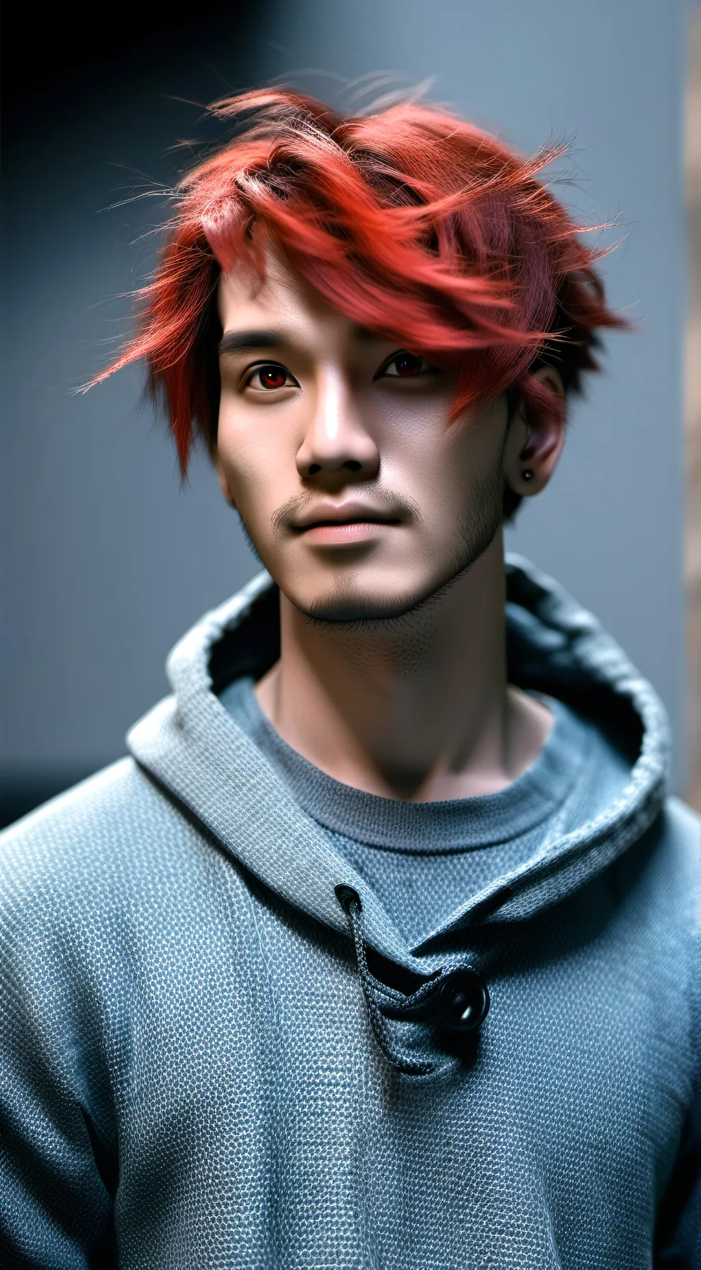 ai character: holed background