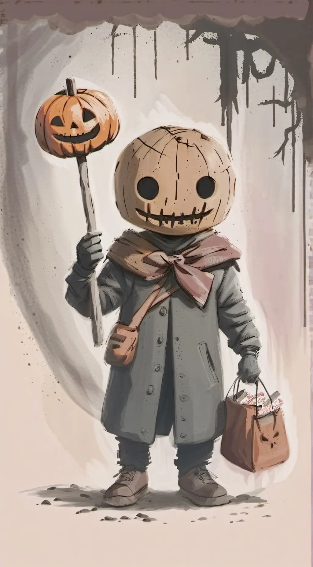 ai character: sam trick r treat  background