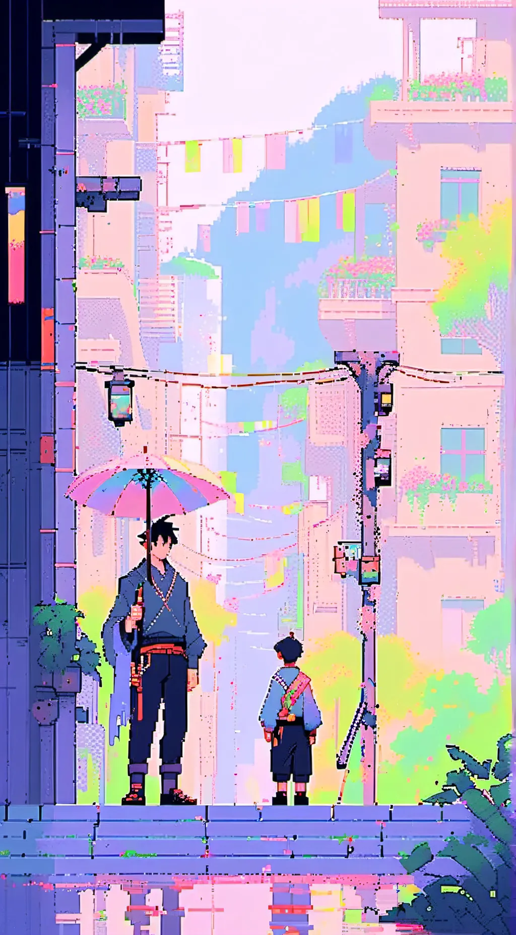 ai character: Ava and Justin background