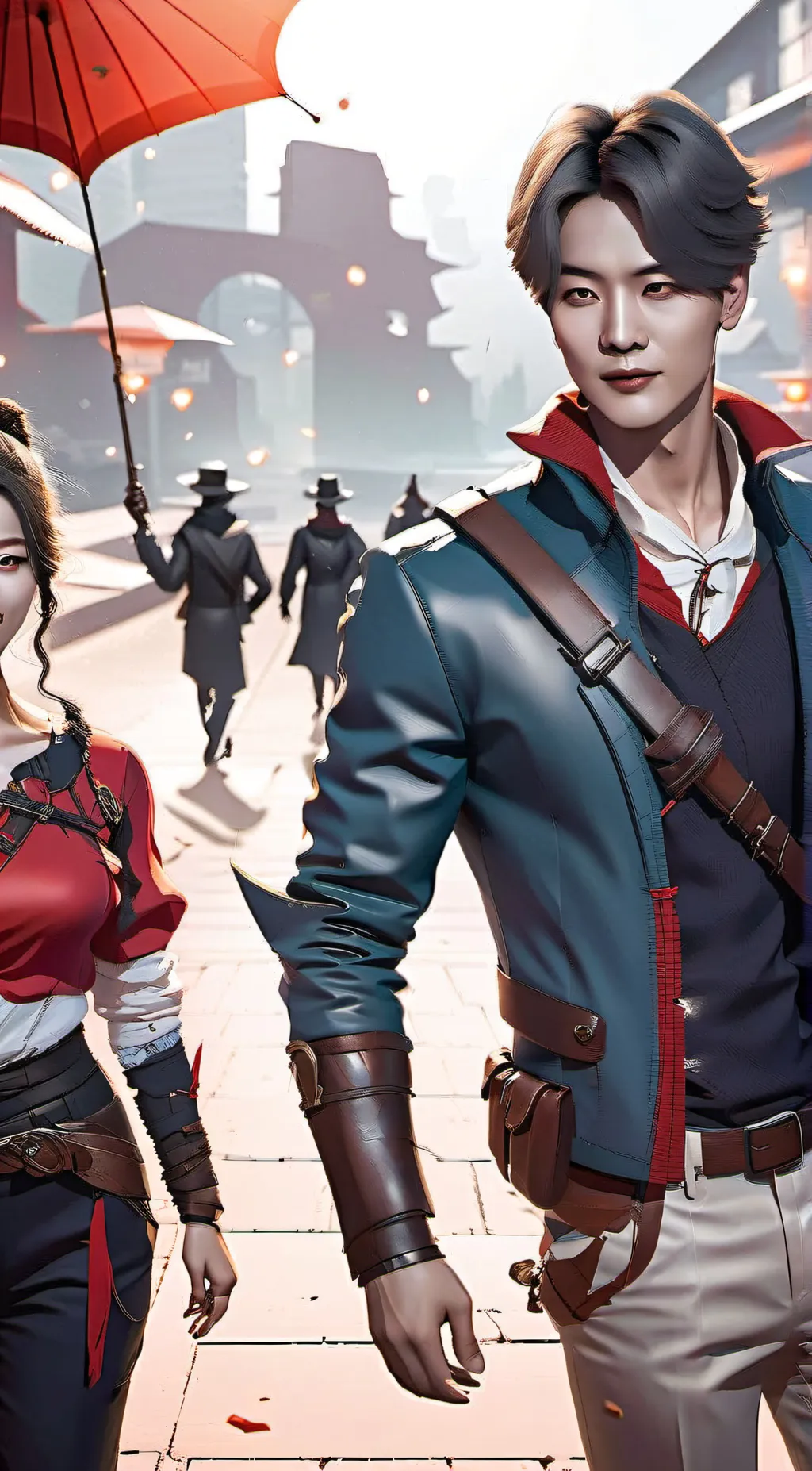 ai character: shigaraki and toga background