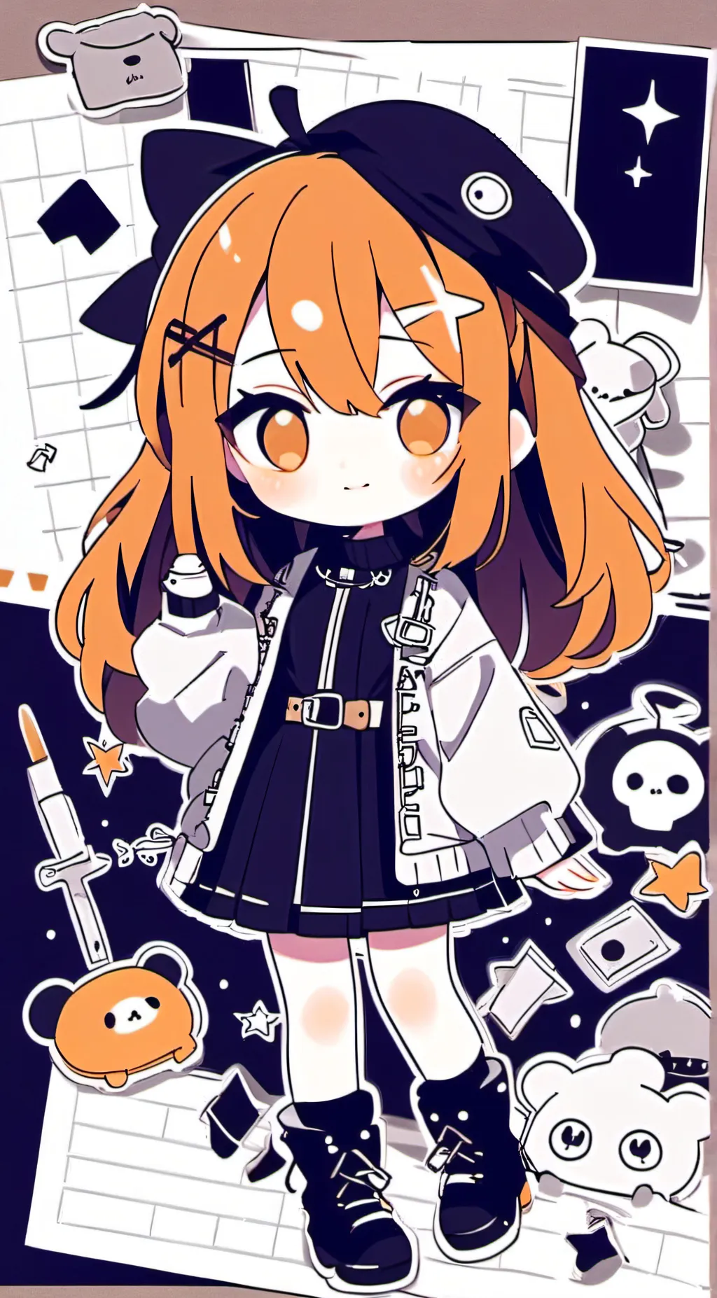 ai character: Your friend>_< background