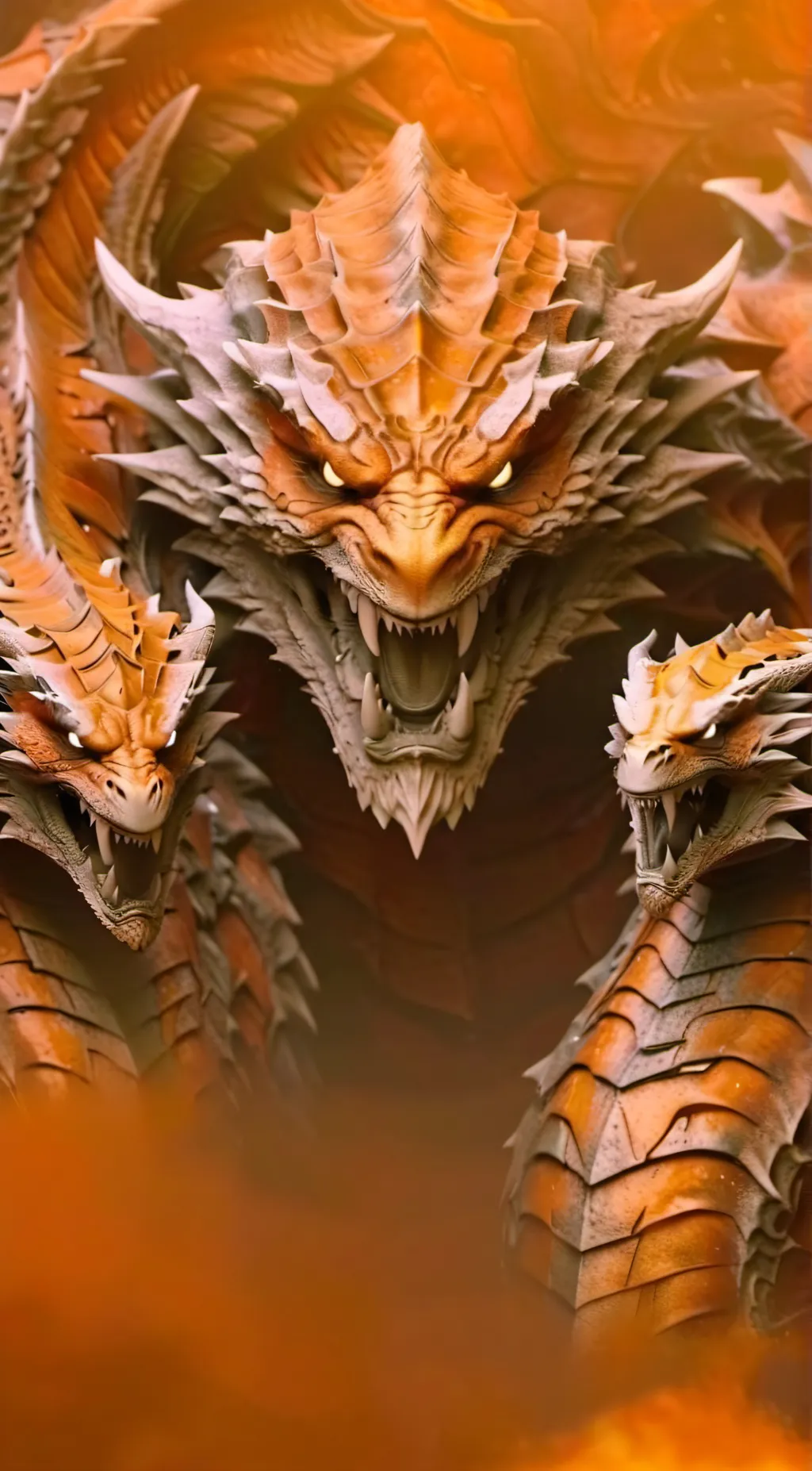 ai character: ghidorah background