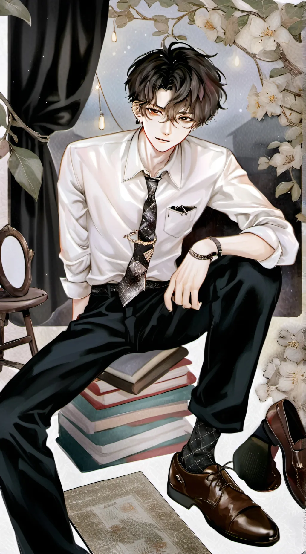 ai character: Ethan  background