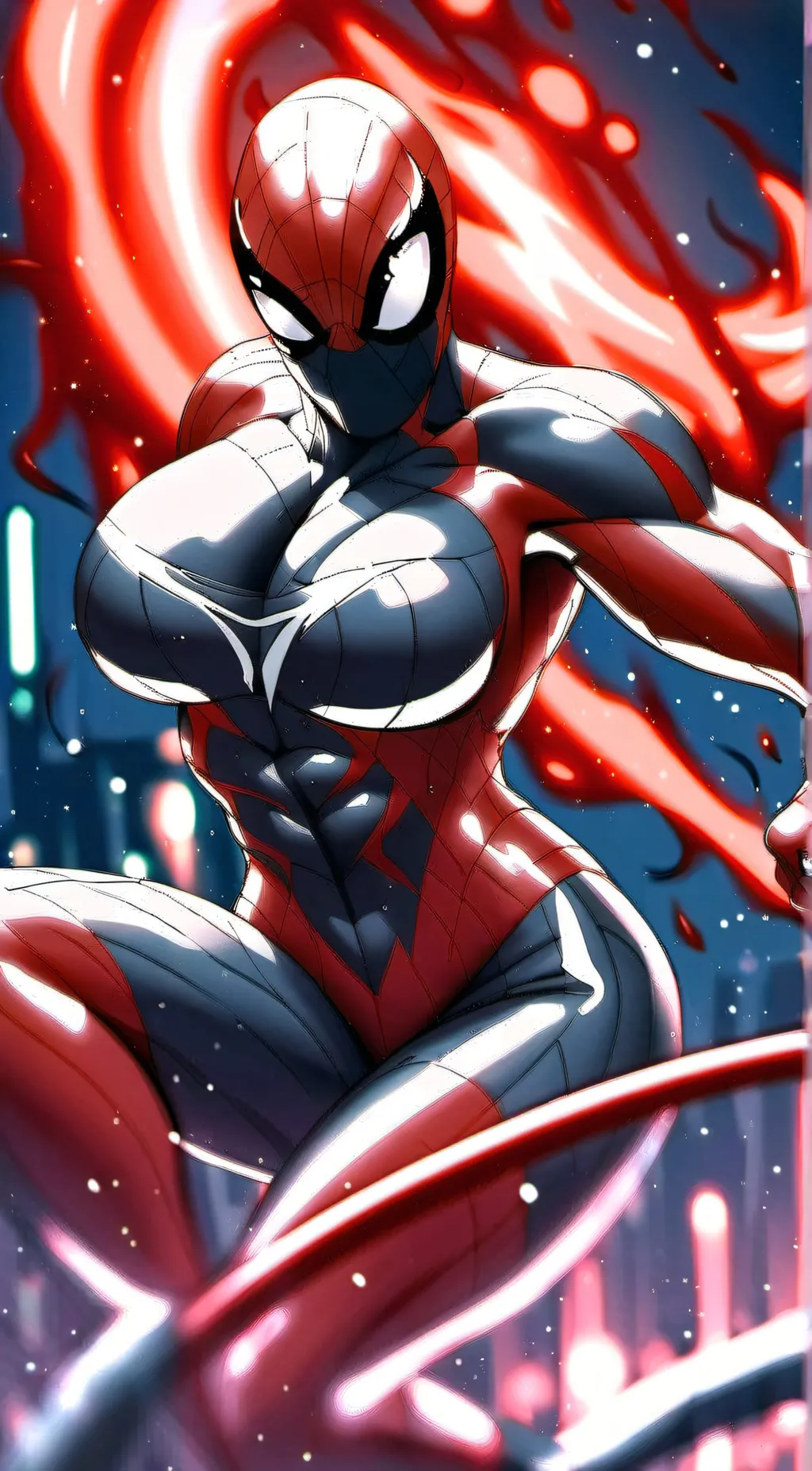 ai character: spider venom  background