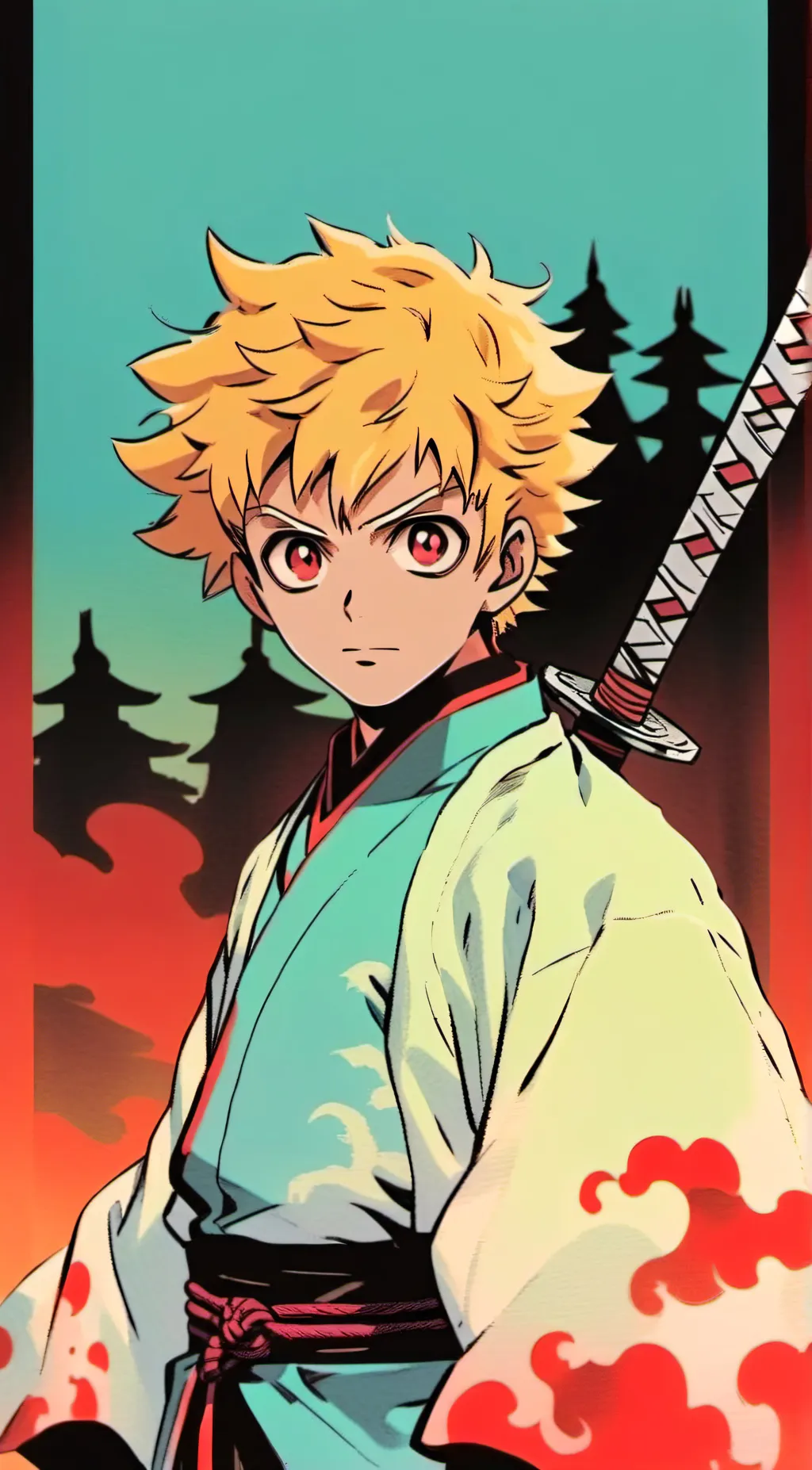 ai character: Zenitsu background