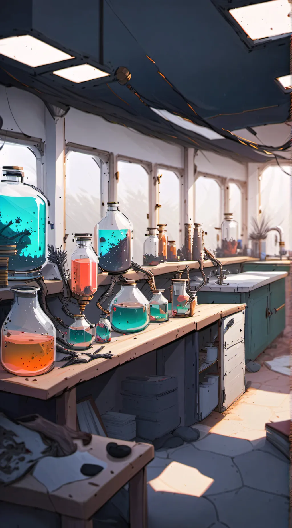 ai character: Experiment Au Mha background