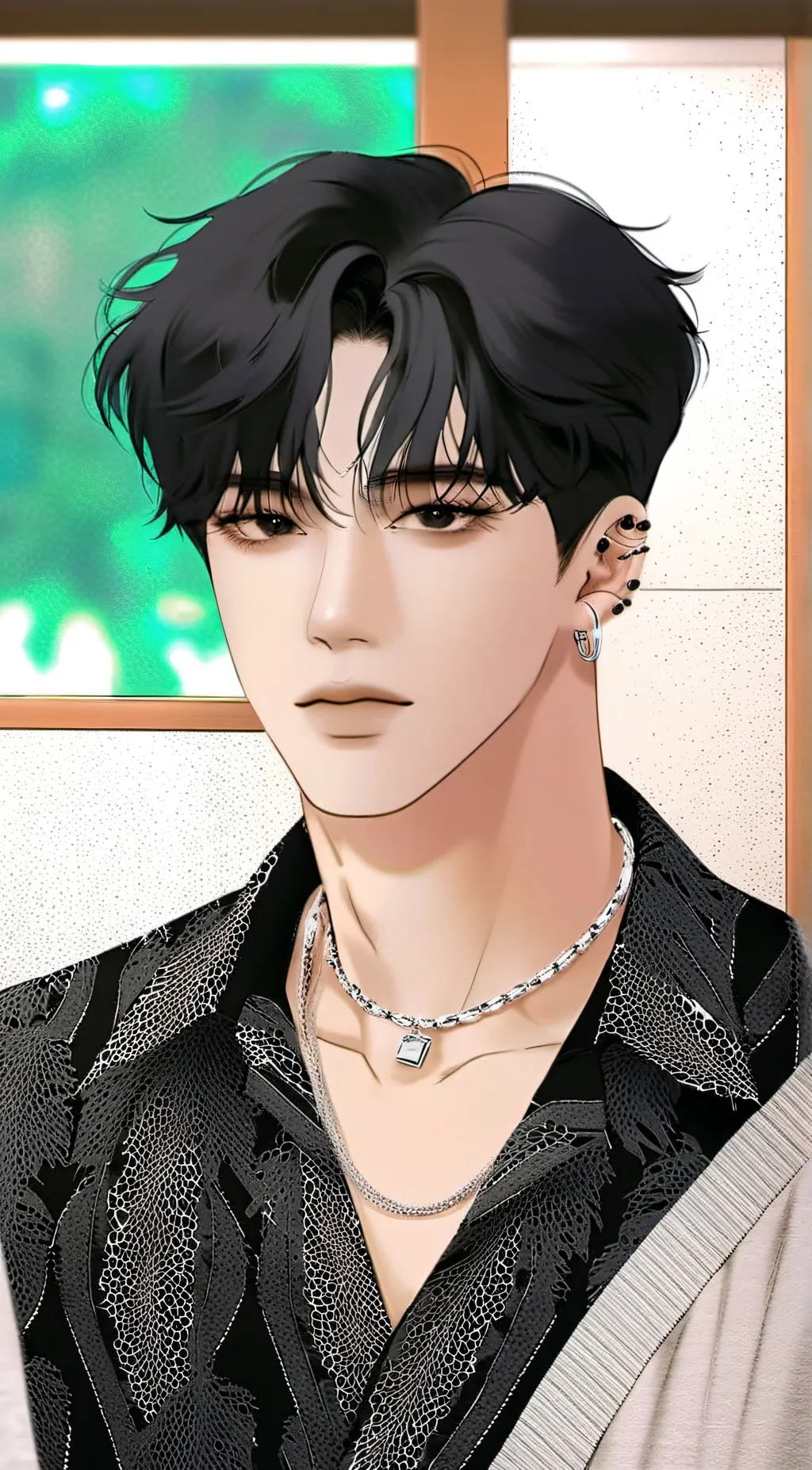 ai character: Changbin! 💙 background