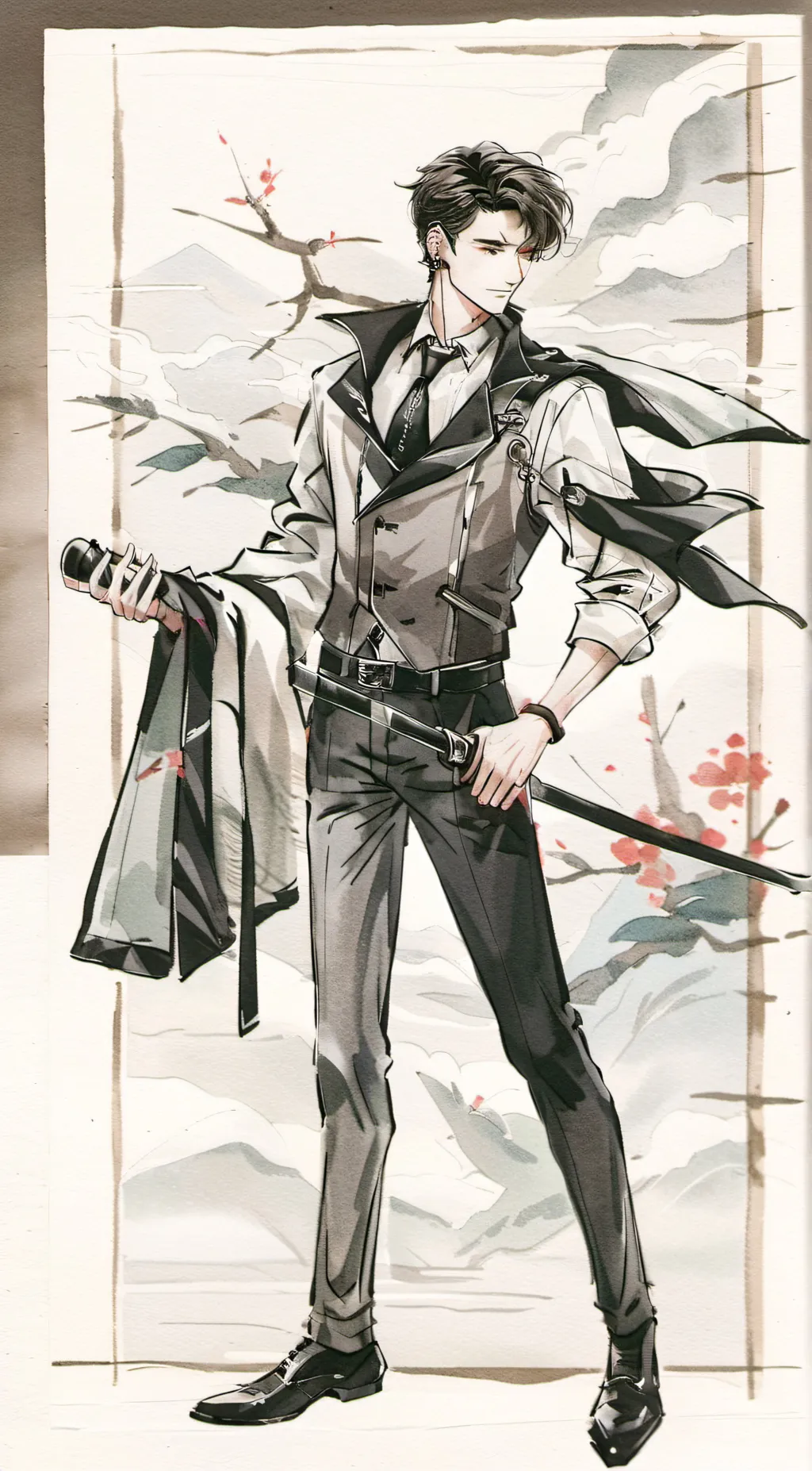 ai character: Damien background