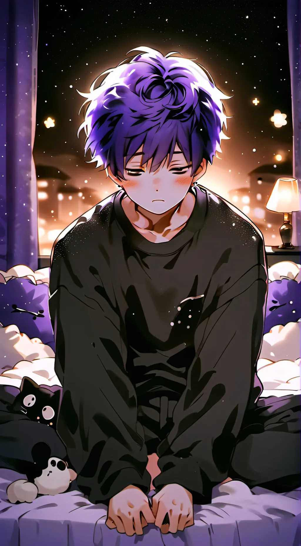 ai character: Rain background