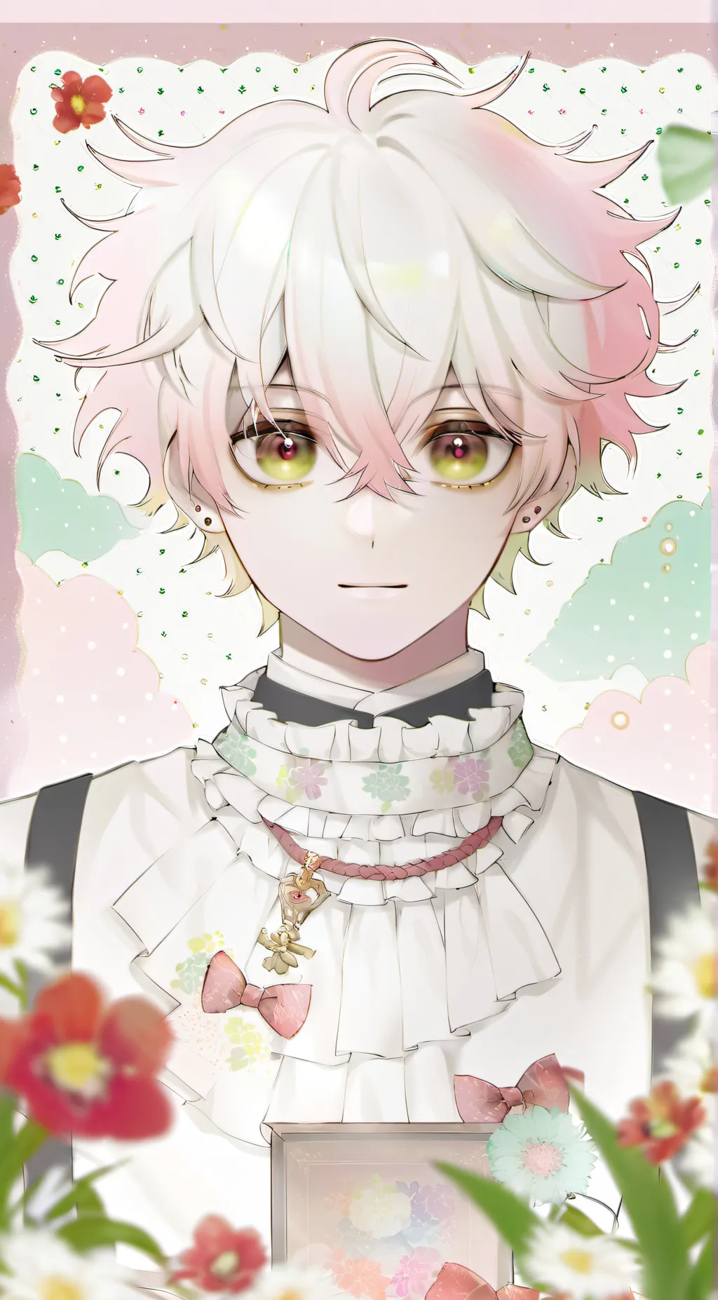 ai character: Todoroki baku deku background