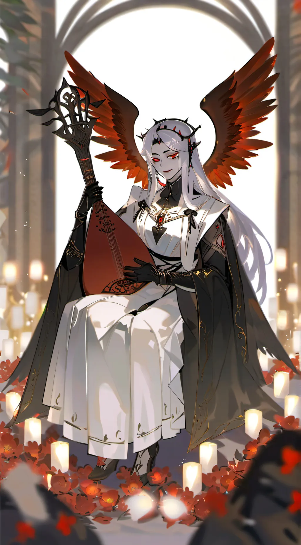 ai character: lute background