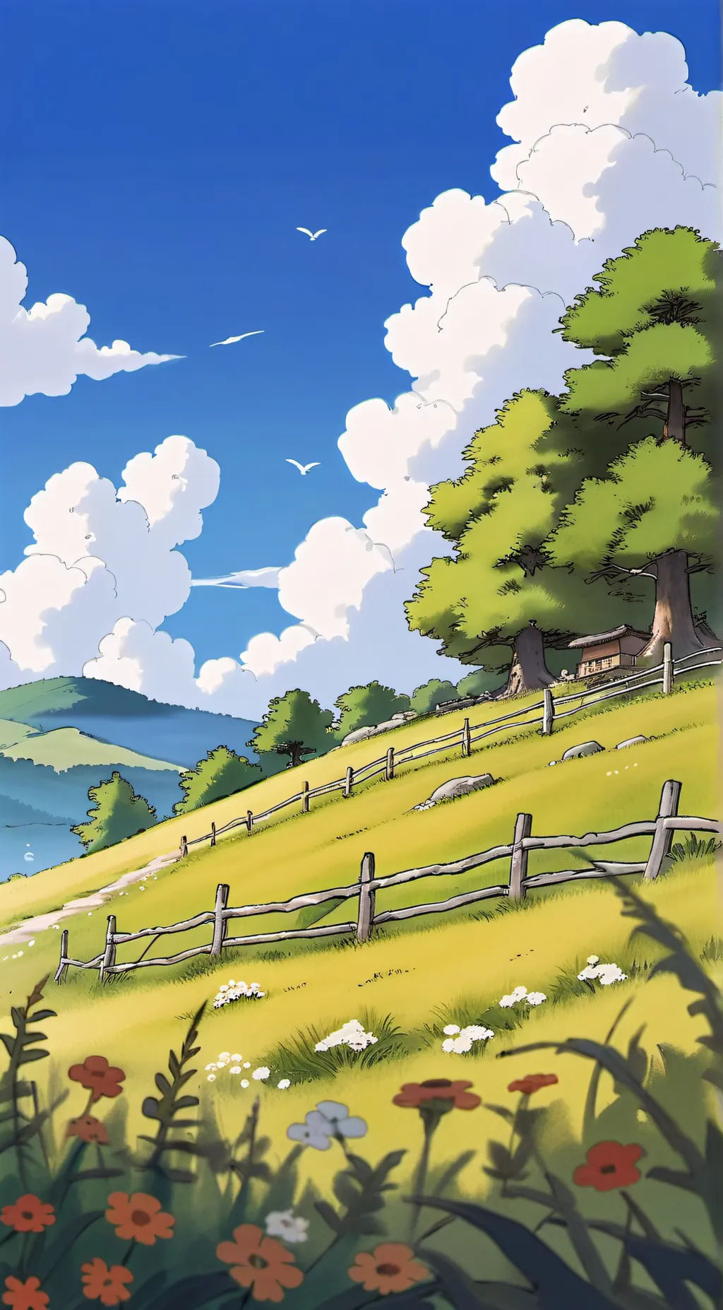 ai character: Grass  background