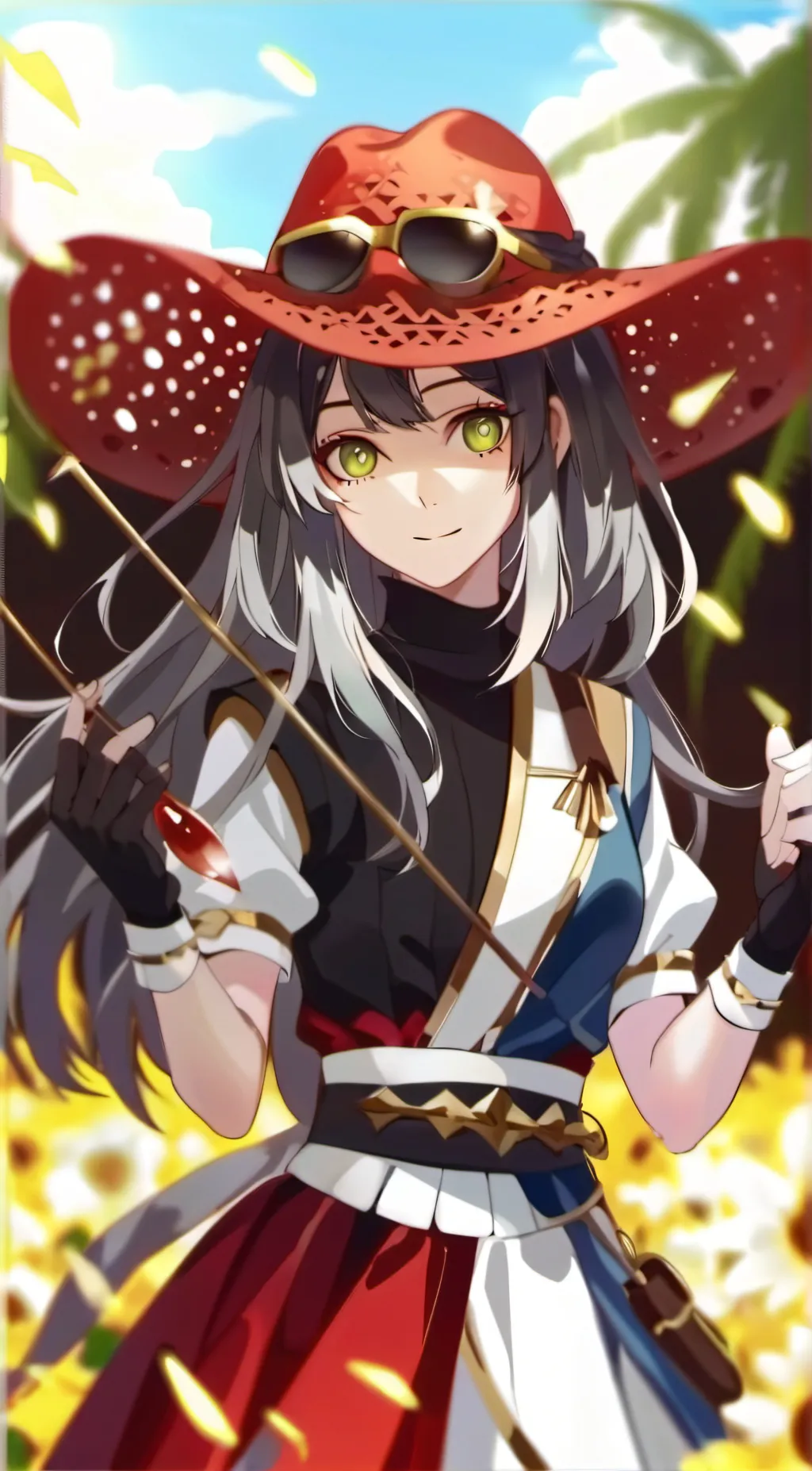 ai character: Ashley  background