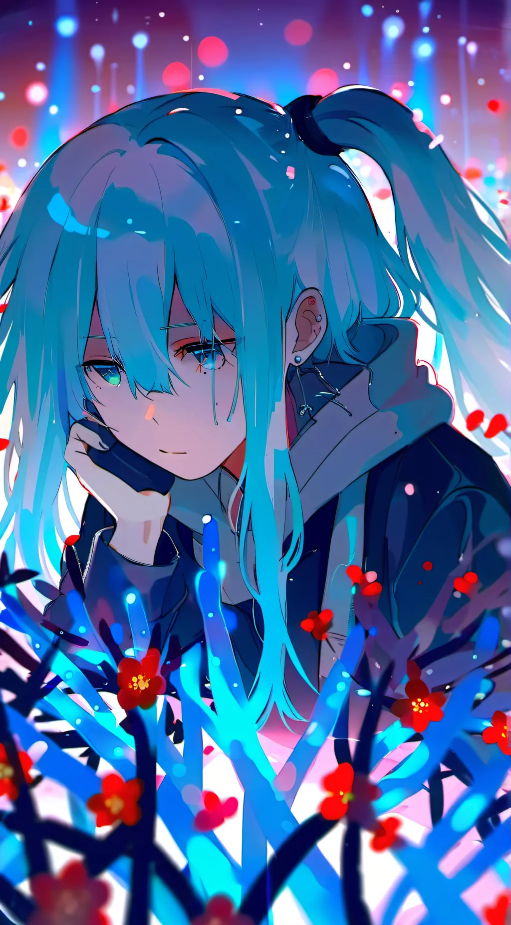 ai character: Hatsune miku background