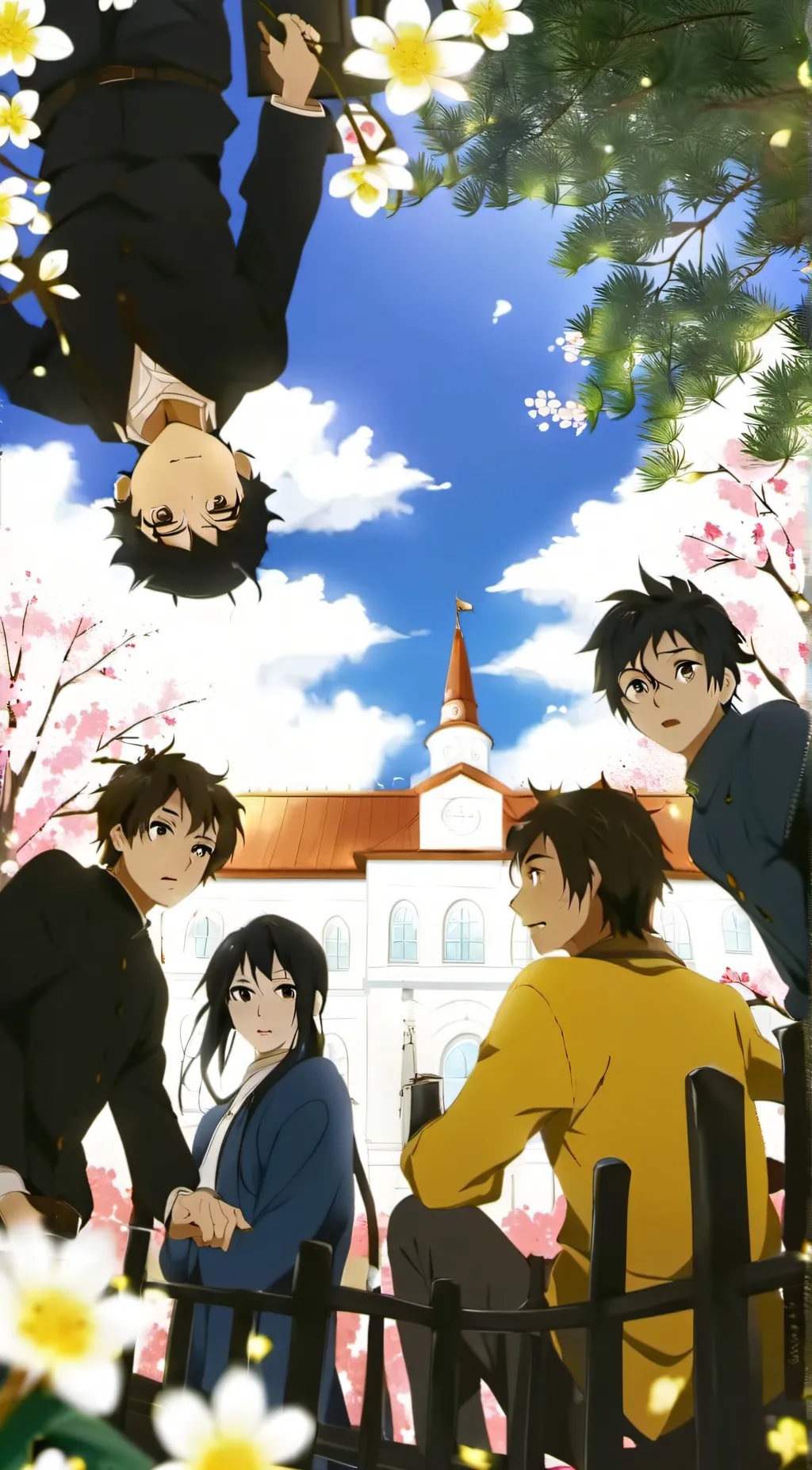 ai character: Anime sleepover background