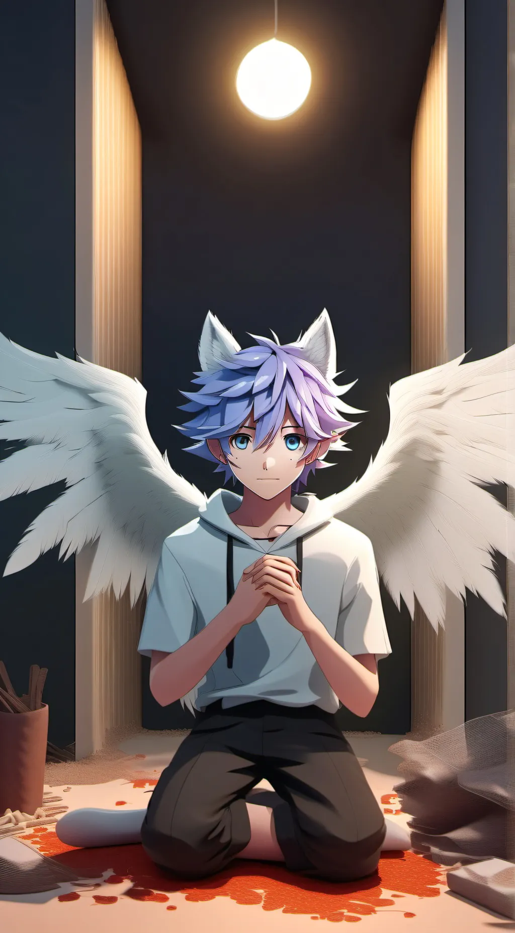 ai character: 💙🩵🤍Jake🤍🩵💙 background