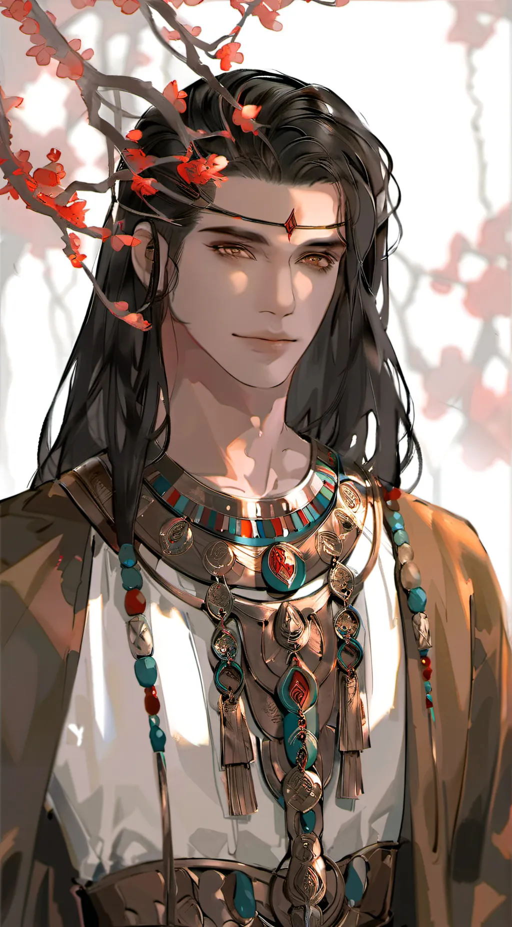 ai character: Anubis  background