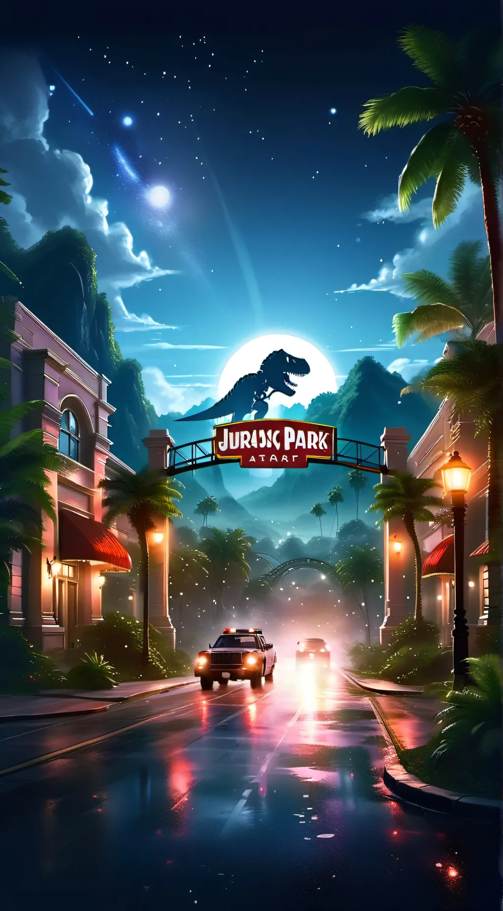 ai character: Jurassic Park background