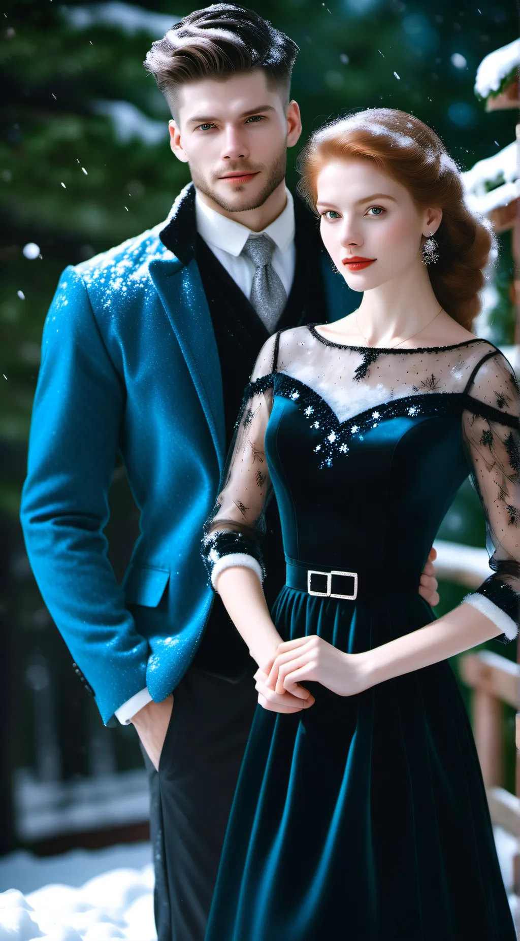 ai character: maddi and john  background