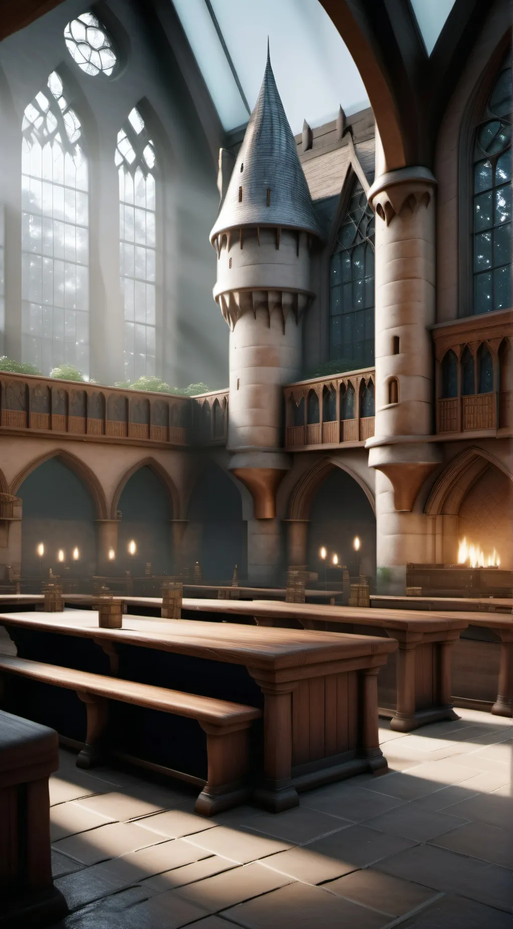 ai character: Hogwarts 7❤💛💚💙 background