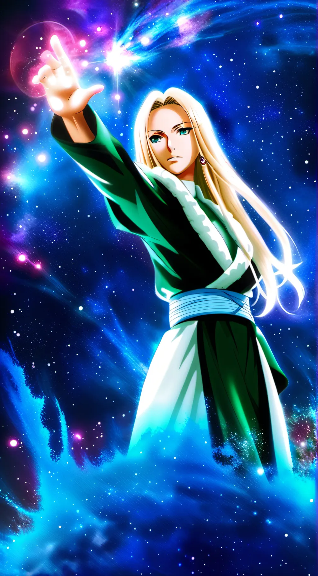 ai character: Tsunade  background