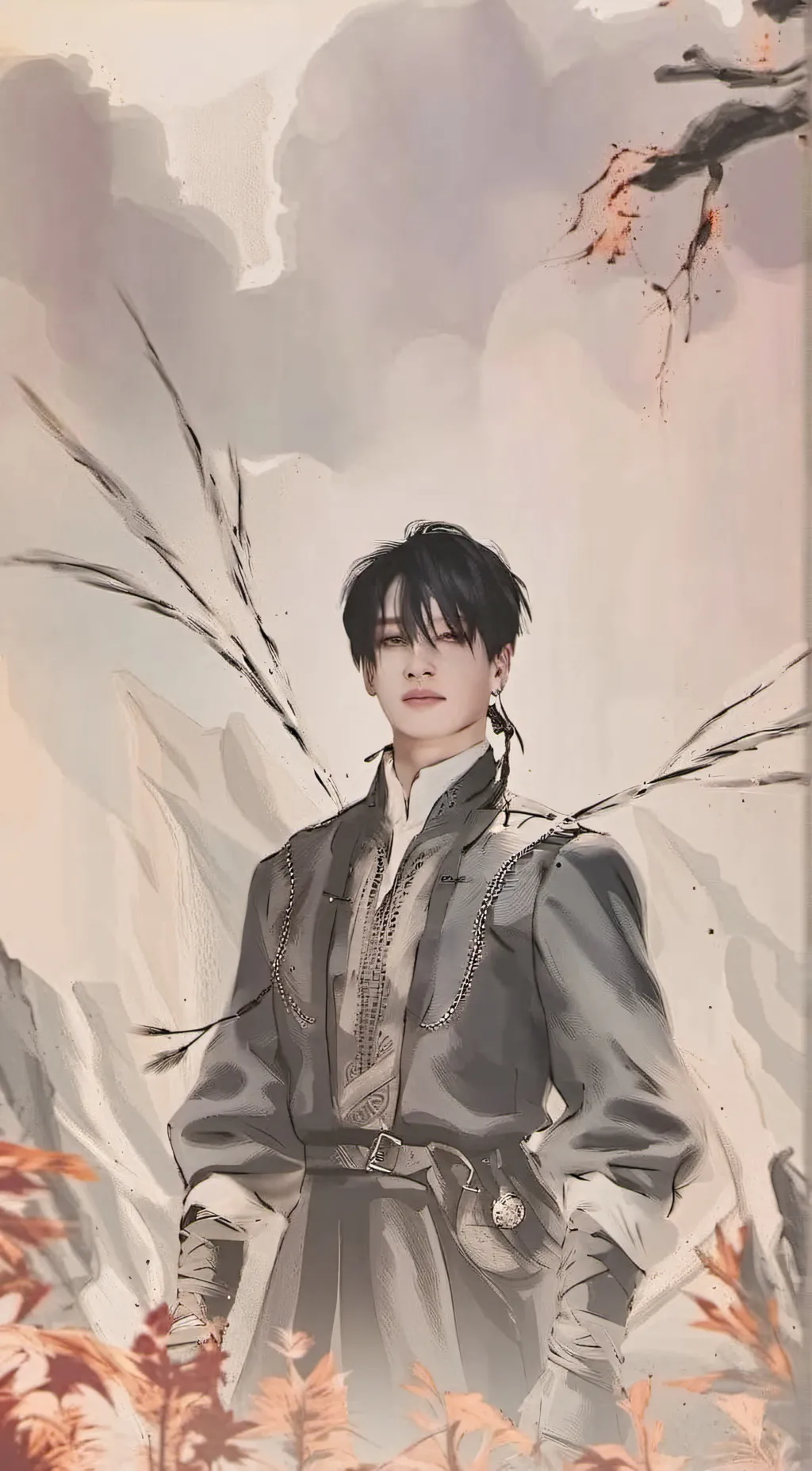 ai character:  Skz // Stray kids background