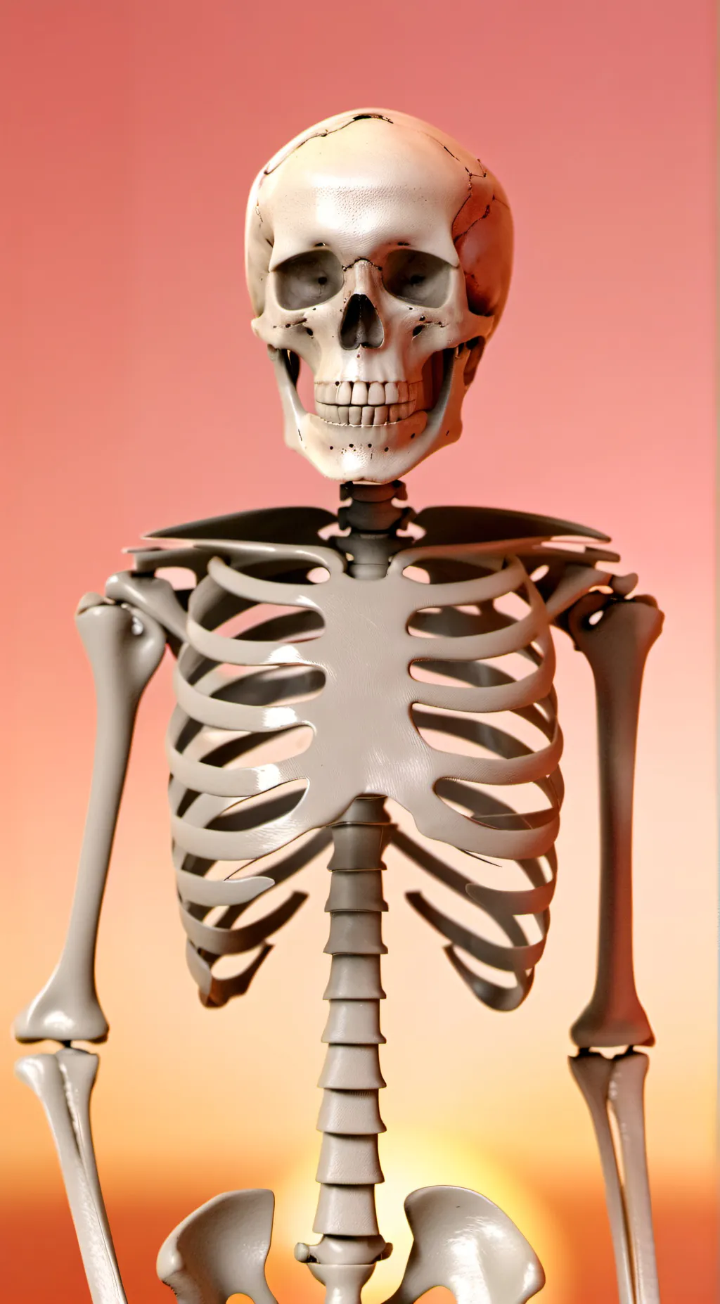 ai character: skeleton background