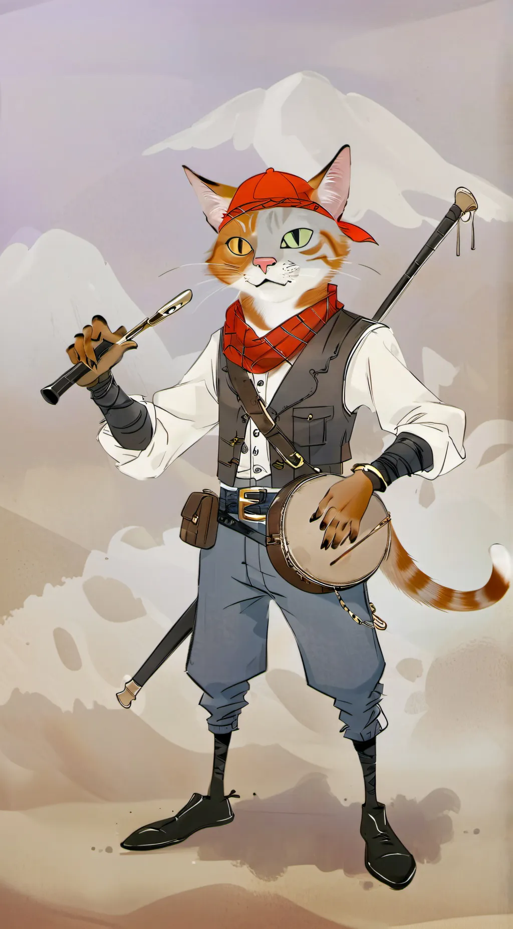 ai character: Rapper background