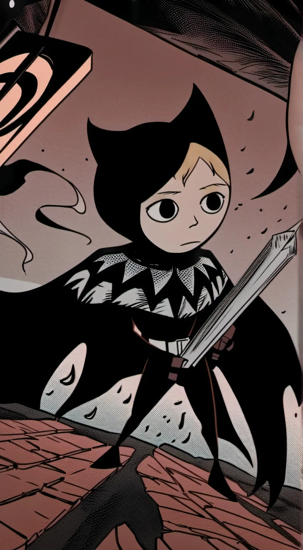 ai character: Ten and a deadbody background