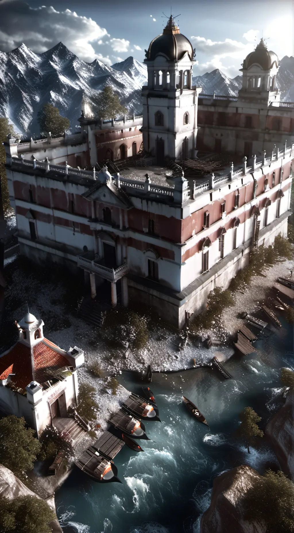 ai character: Town in 1988 background