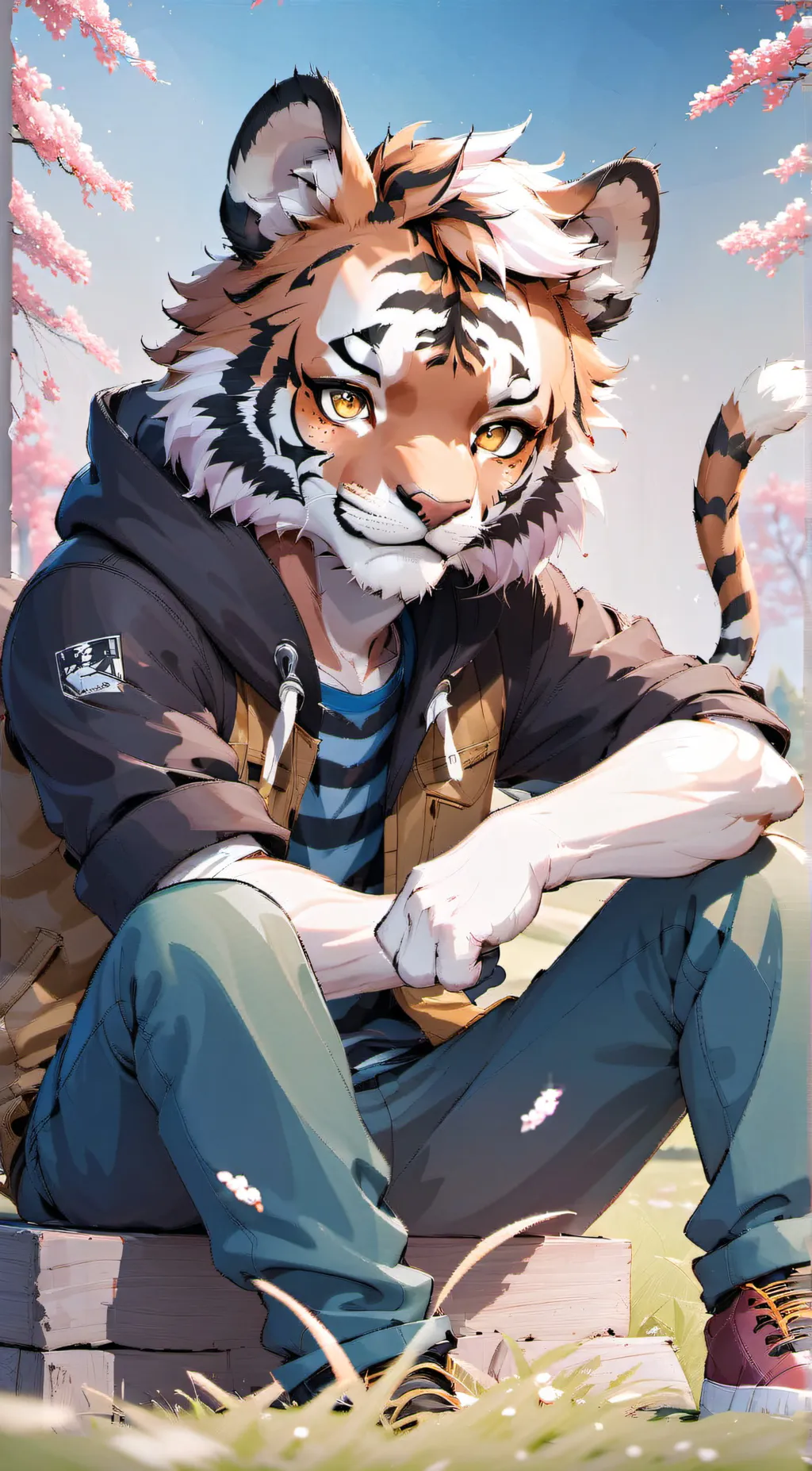 ai character: Zebrail background