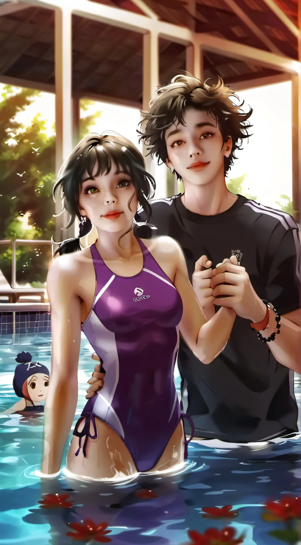 ai character: aria and adrien background