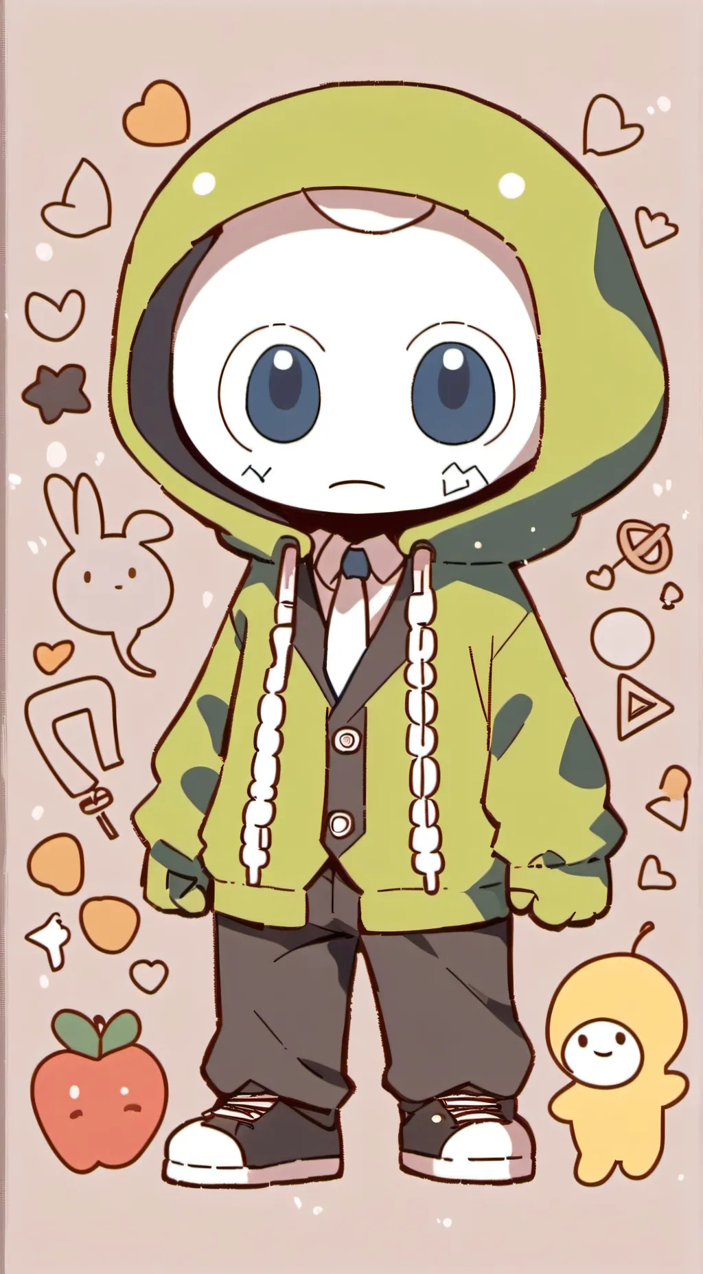 ai character: two background