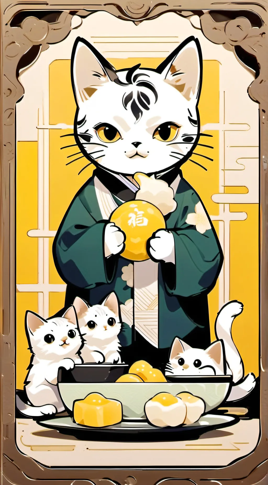 ai character: Mochi background