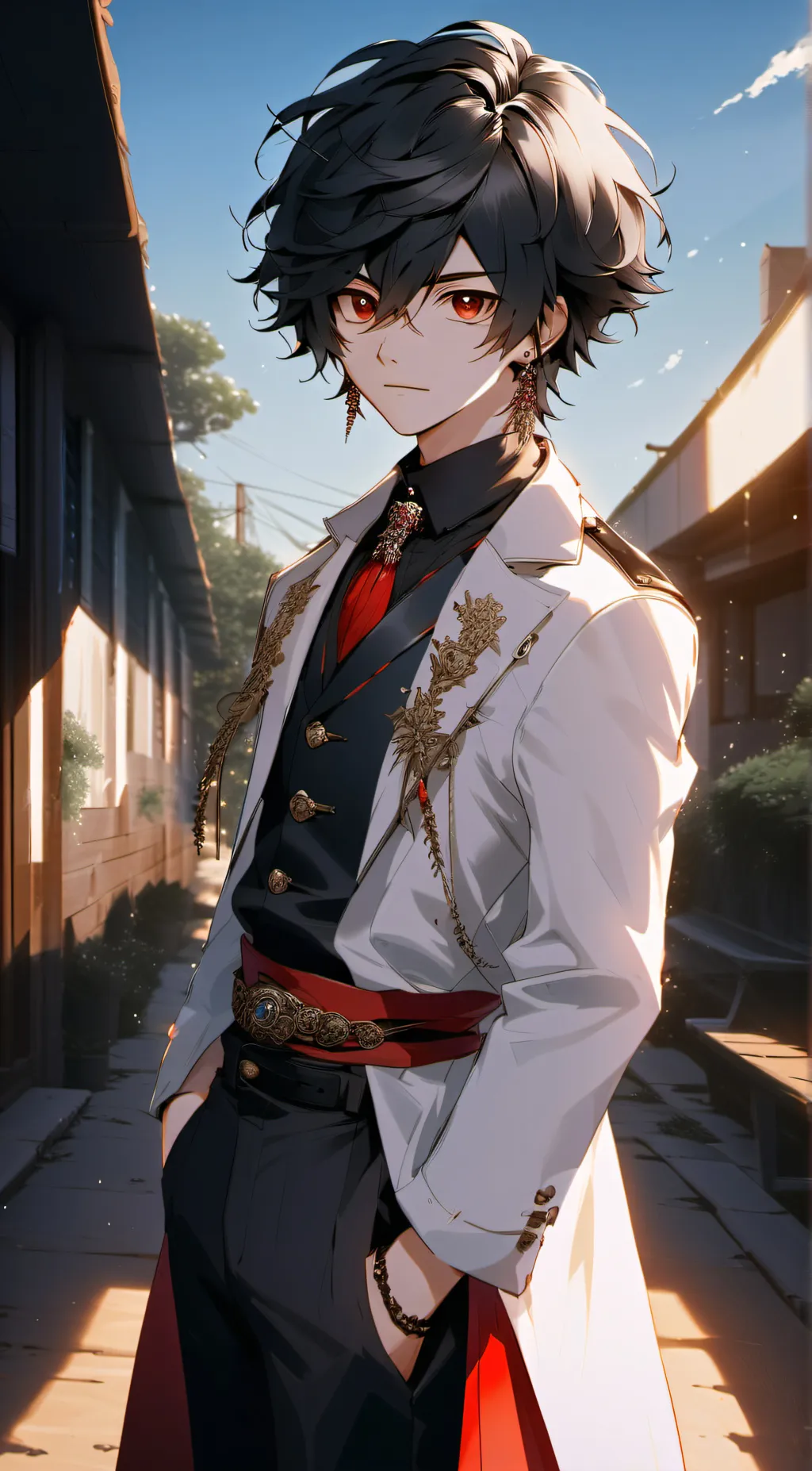 ai character: damian  background