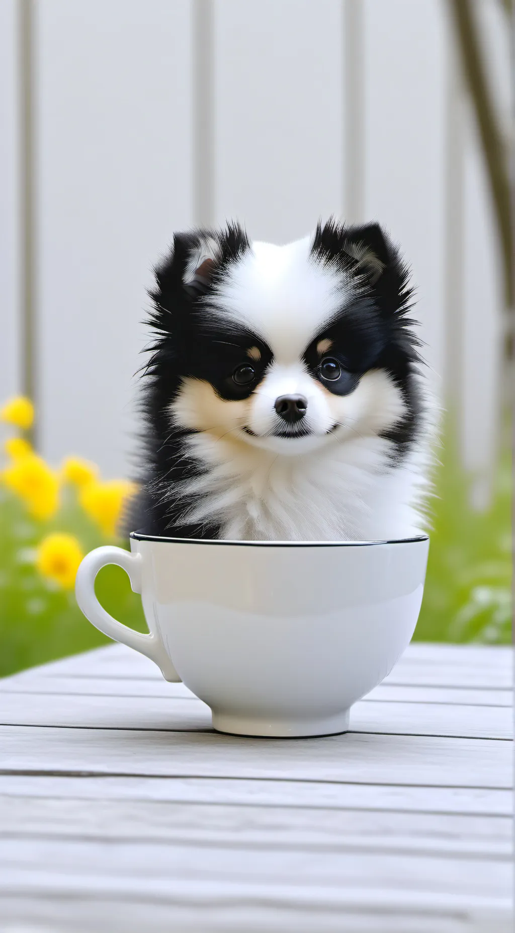 ai character: Mini oreo the dog background