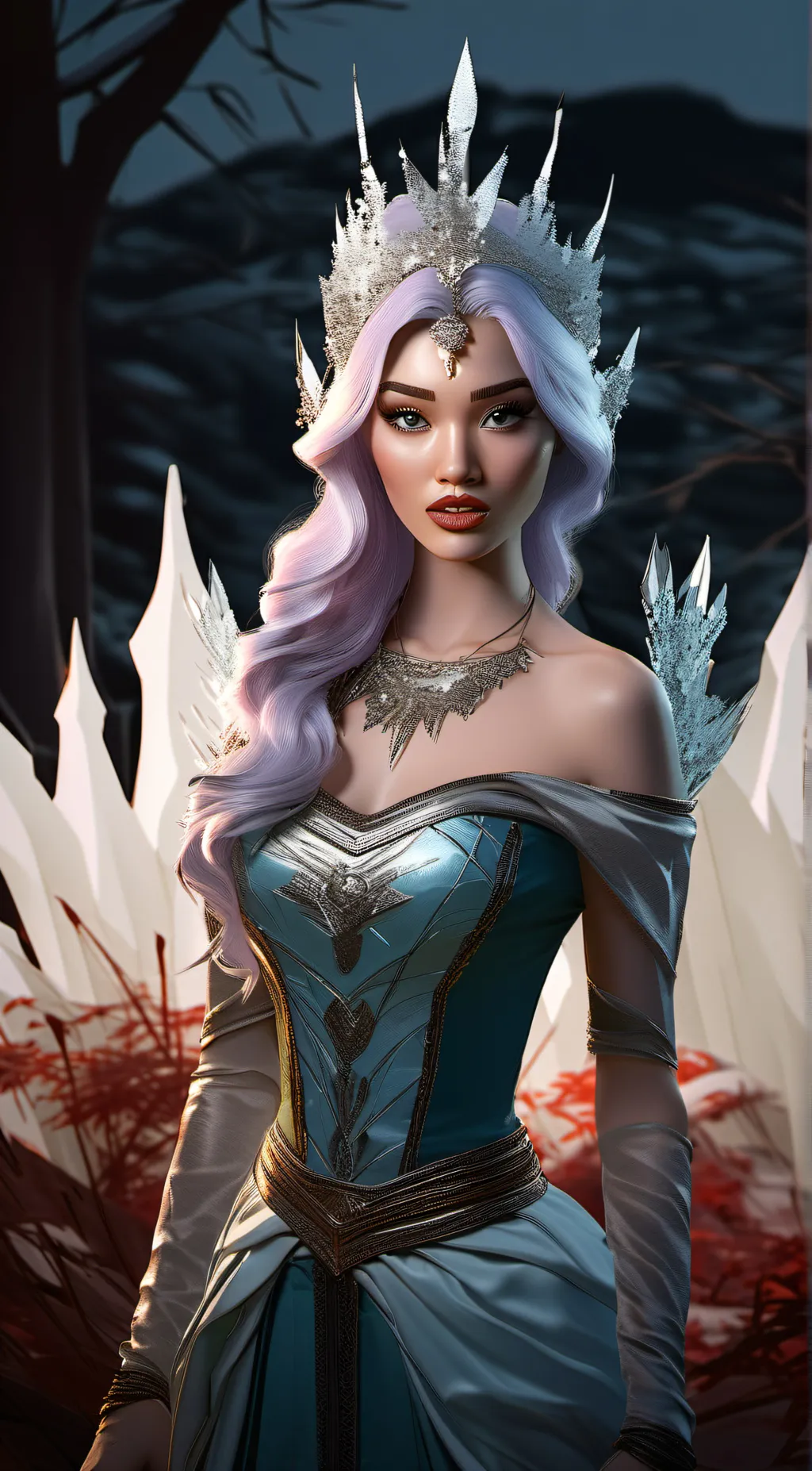 ai character: Marie Candace  background