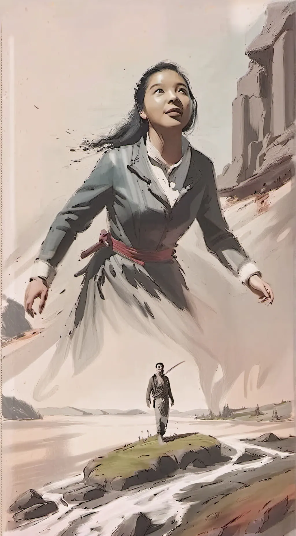 ai character: sadako sasaki background