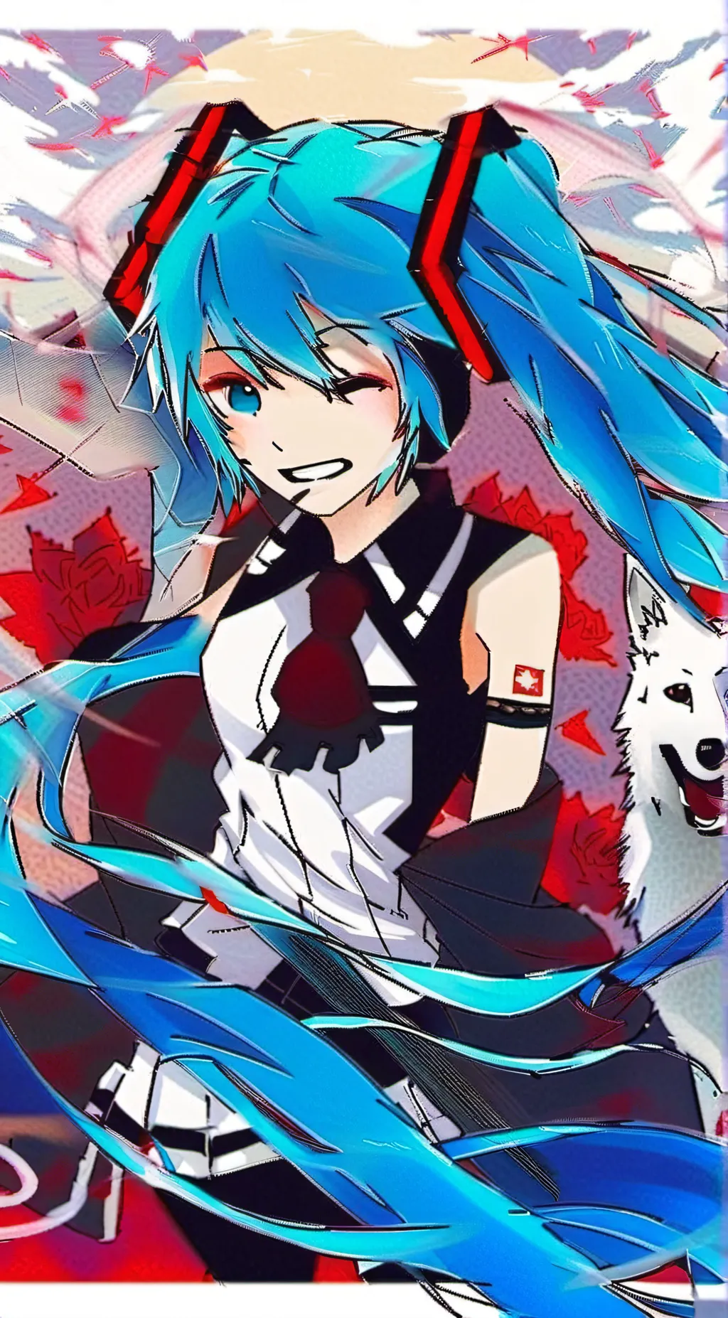 ai character: Hatsune miku background