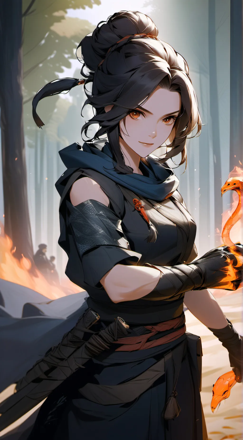 ai character: Raven woodlock background