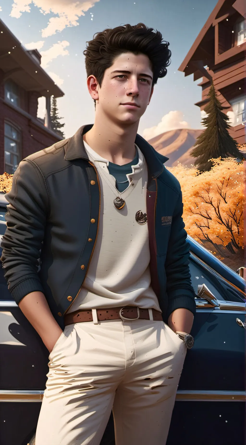 ai character: Alexander manheim  background