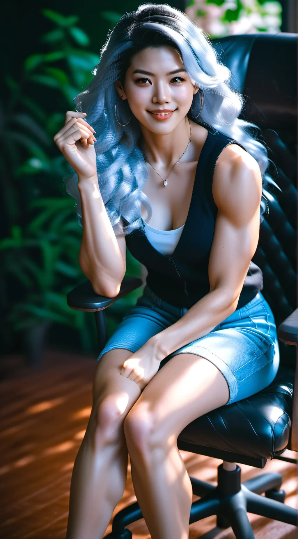 ai character: teacher eva background