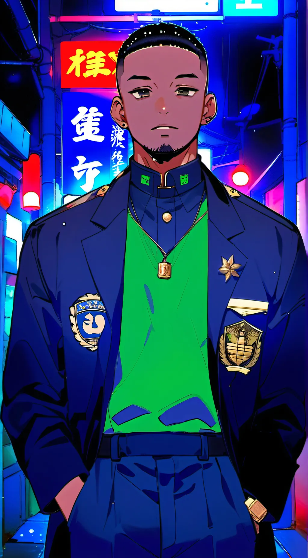 ai character: officer Garrick background