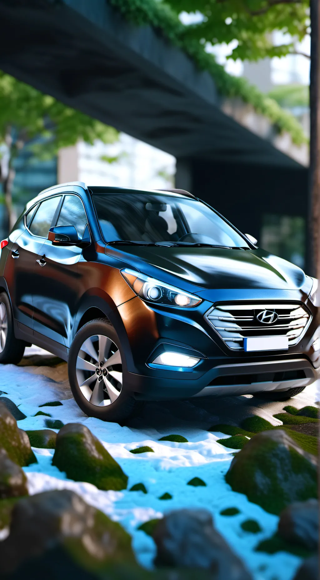 ai character: smoky background