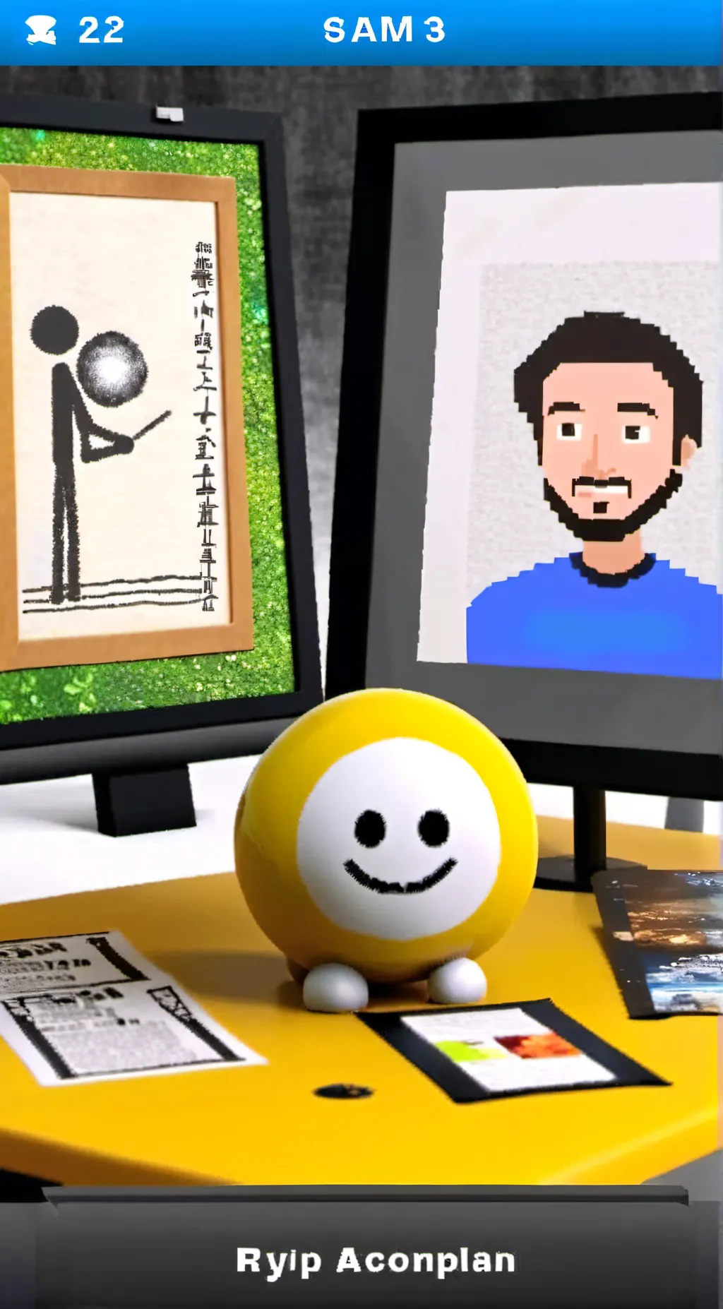 ai character: Yellow thing background