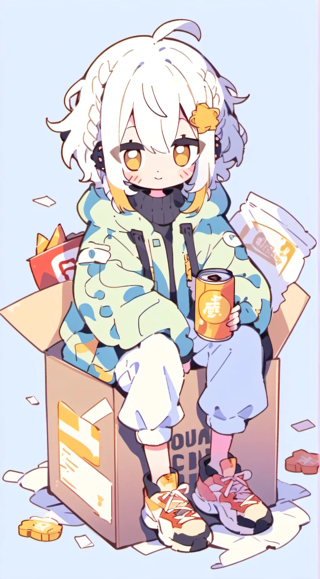 ai character: Homeless Woman background